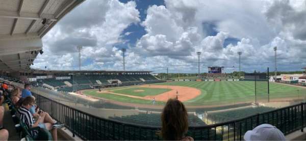 Joker Marchant Stadium, section: Club 301, row: A, seat: 3