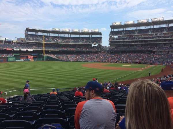 Nationals Park, section: 108, row: NN, seat: 19