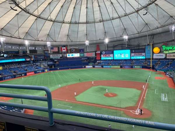 Tropicana Field, section: 305, row: B, seat: 3