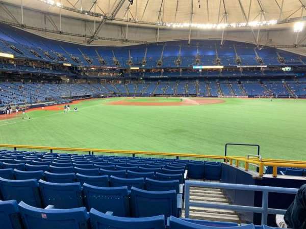 Tropicana Field, section: 144, row: EE, seat: 22