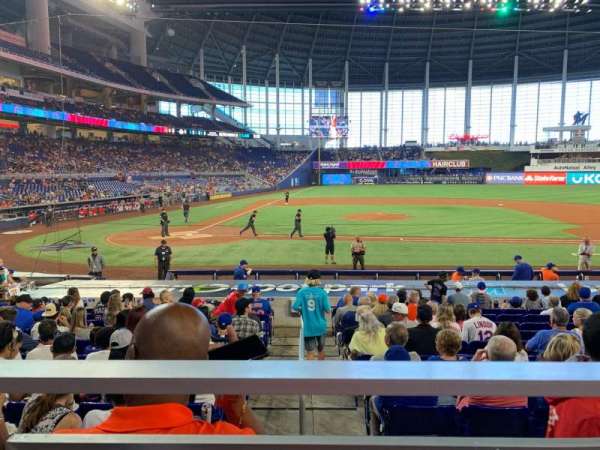 LoanDepot Park, section: 10, row: 1, seat: 2