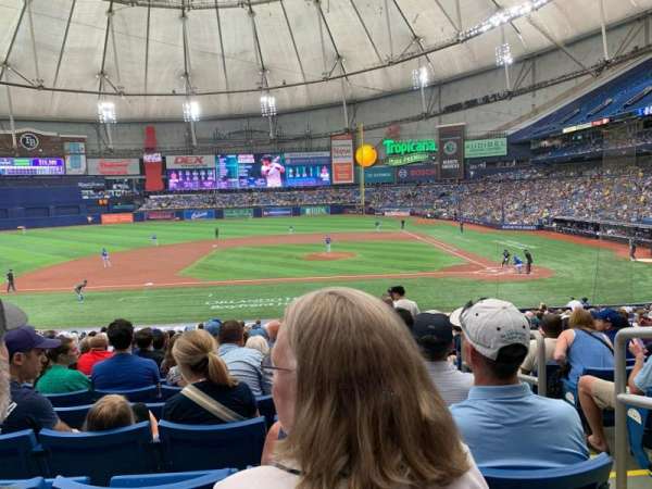 Tropicana Field, section: 113, row: GG, seat: 9
