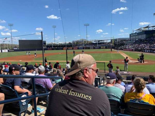 George M. Steinbrenner Field, section: 114, row: JJ, seat: 12