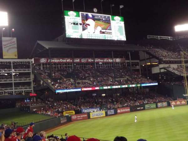 Globe Life Park in Arlington, section: 8, row: 11, seat: 1