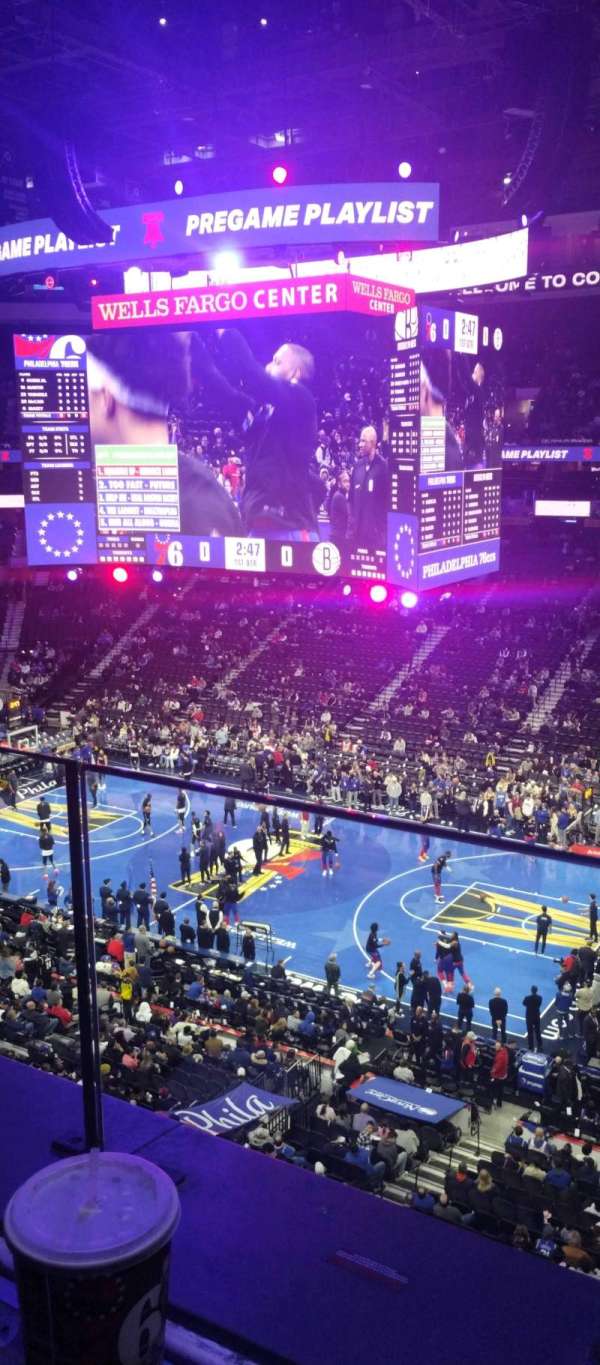 Xfinity Mobile Arena, section: 203, row: 1, seat: 18