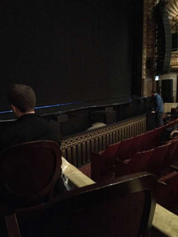 Palace Theatre, Broadway, section: Orchestra, row: E, seat: 1