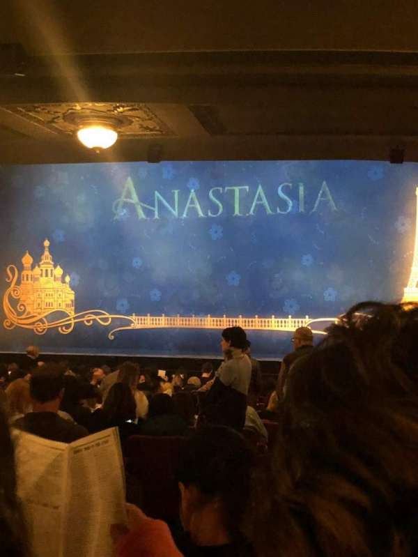 Broadhurst Theatre, section: Orchestra R, row: R, seat: 4