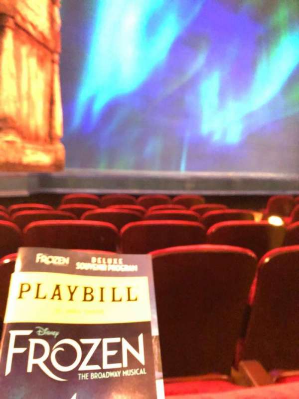 St. James Theatre, section: Orchestra L, row: F, seat: 11