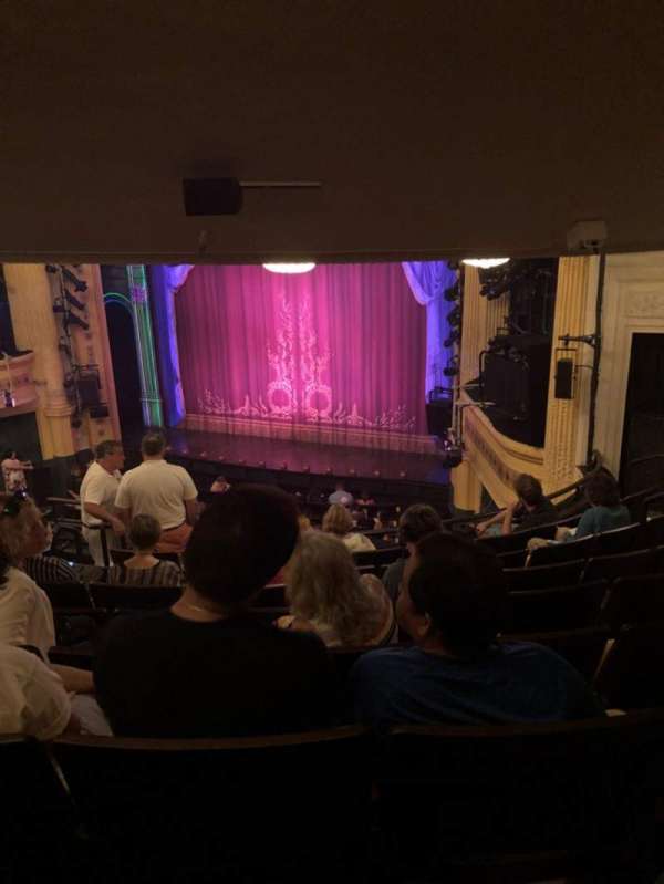 Hudson Theatre, section: Dress Circle R, row: J, seat: 10