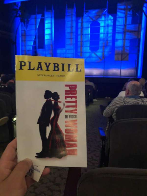 Nederlander Theatre, section: Orchestra R, row: M, seat: 2