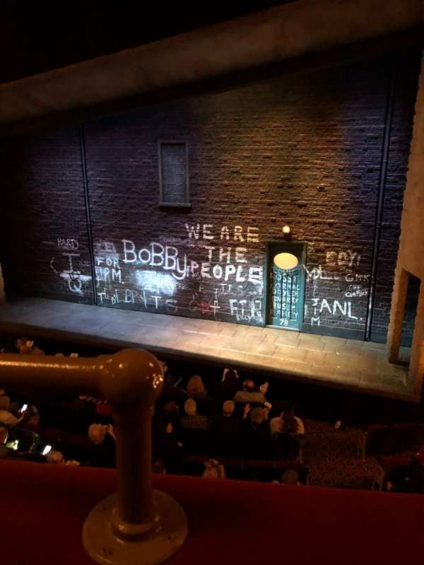 Bernard B. Jacobs Theatre, section: Mezzanine R, row: A, seat: 2
