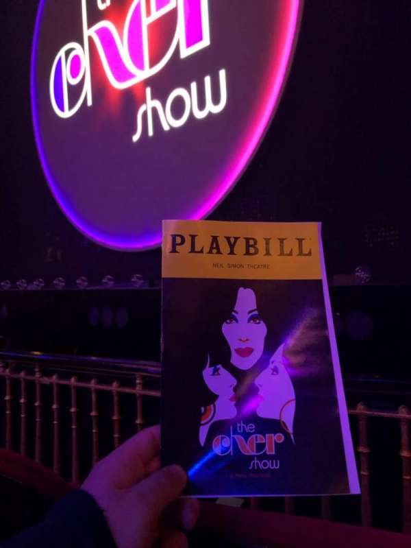 Neil Simon Theatre, section: Orchestra R, row: B, seat: 4
