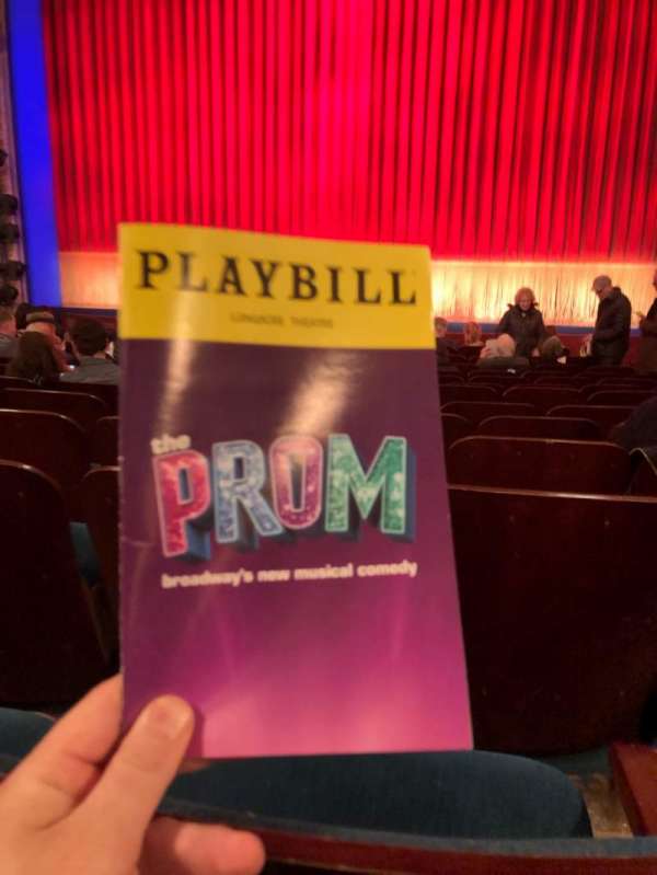 Longacre Theatre, section: Orchestra C, row: N, seat: 105