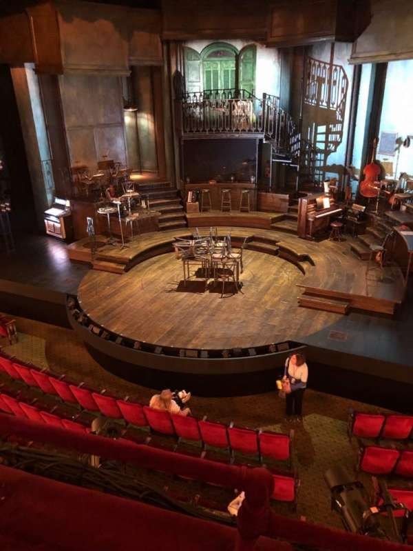 Walter Kerr Theatre, section: Mezzanine R, row: B, seat: 2
