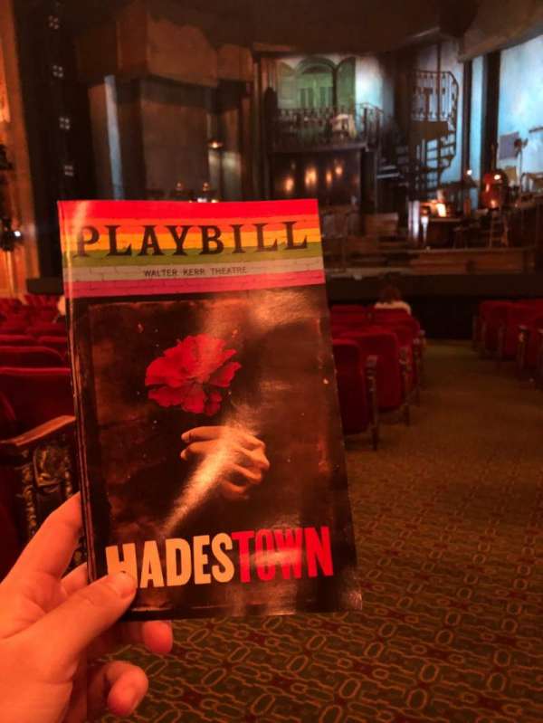 Walter Kerr Theatre, section: Orchestra R, row: P, seat: 2