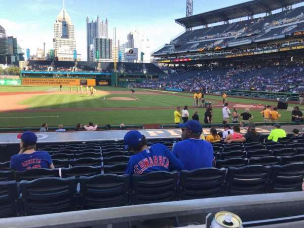 PNC Park, section: 123, row: A, seat: 1