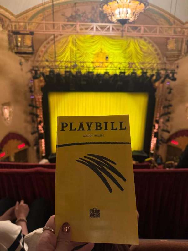 John Golden Theatre, section: Rear Mezzanine L, row: B, seat: 105