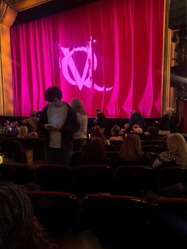 St. James Theatre, section: Orchestra R, row: L, seat: 10