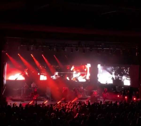 The Greek Theatre, section: B, row: B, seat: 9