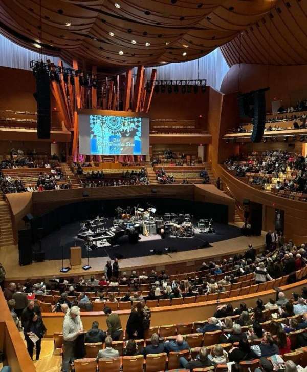 Walt Disney Concert Hall, section: Front Terrace, row: A, seat: 162