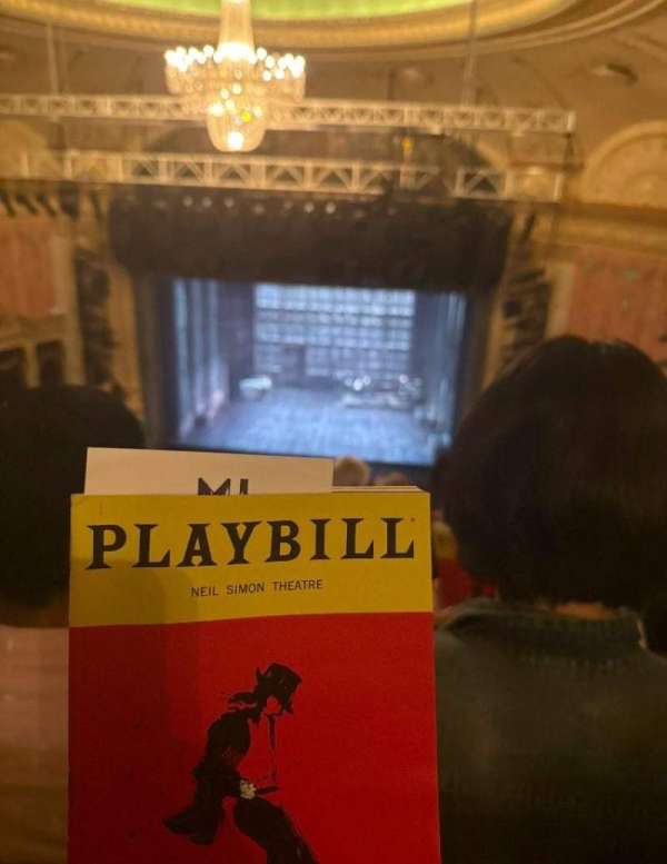 Neil Simon Theatre, section: Front Mezzanine C, row: R, seat: 119