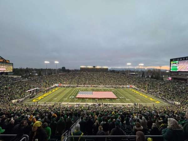 Autzen Stadium, section: 31CL, row: 63, seat: 27