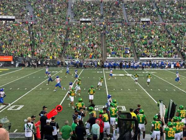Autzen Stadium, section: 14, row: 12, seat: 1