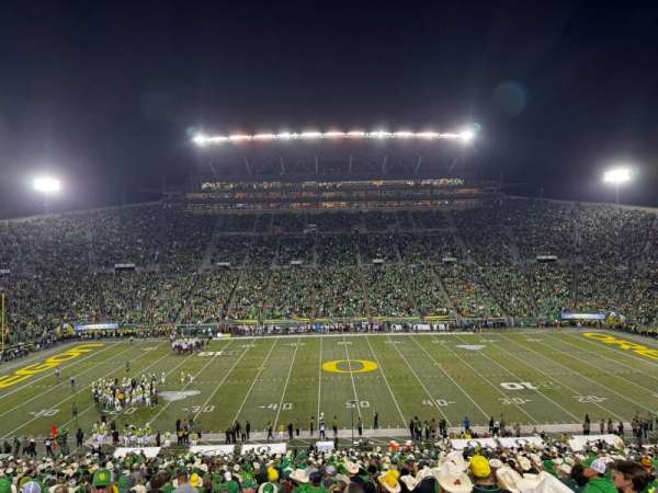 Autzen Stadium, section: 11, row: 58, seat: 17