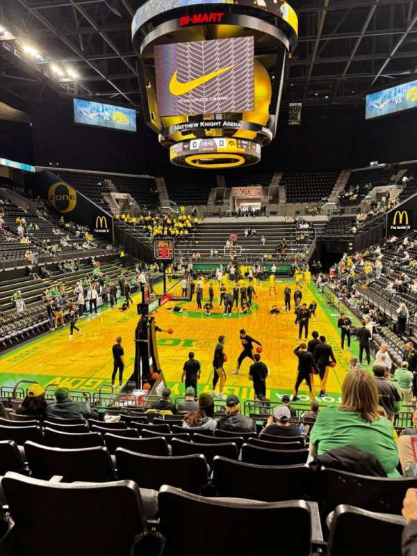 Matthew Knight Arena, section: 107, row: F, seat: 12
