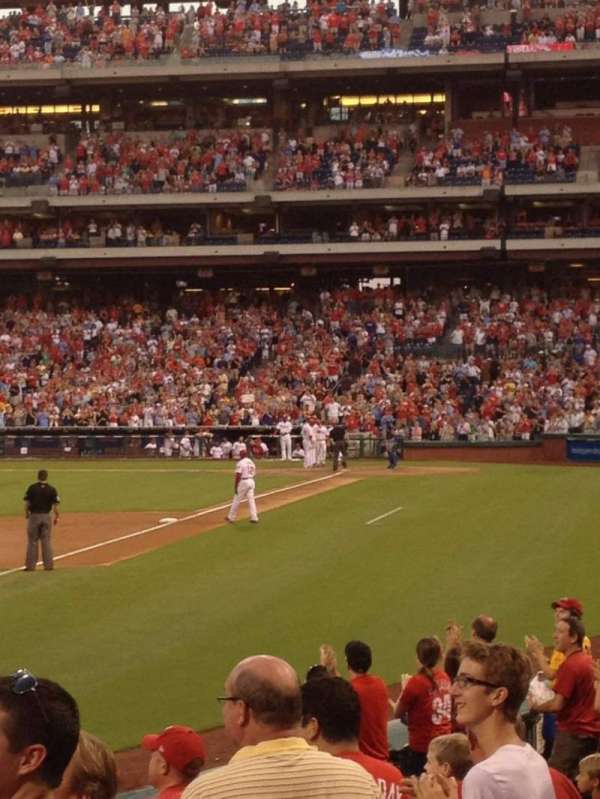 Citizens Bank Park, section: 138, row: 14, seat: 1