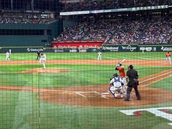 Globe Life Field, section: 13, row: 2, seat: 1