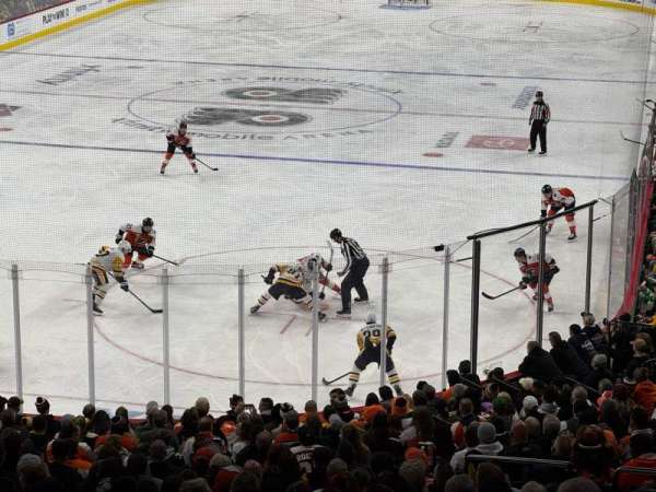Xfinity Mobile Arena, section: 120A, row: 1, seat: 18