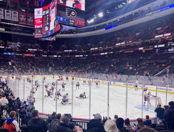 Xfinity Mobile Arena, section: 105, row: 11, seat: 7