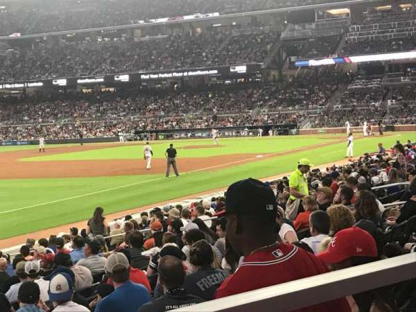 Truist Park, section: 140, row: 1, seat: 7