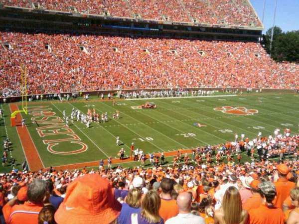 Memorial Stadium, Clemson, section: ui, row: E, seat: 20