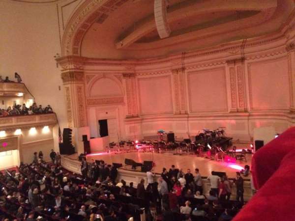 Carnegie Hall, section: Box 15, row: T12, seat: 4