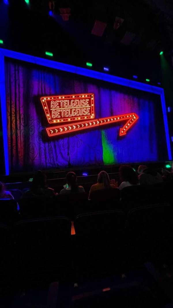 Palace Theatre, Broadway, section: Orchestra L, row: D, seat: 113