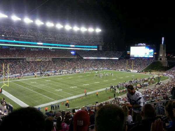 Gillette Stadium, section: 215, row: 14, seat: 12