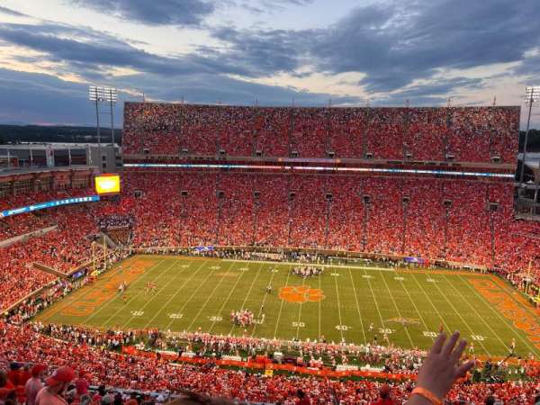 Memorial Stadium, Clemson, section: TDE, seat: 13