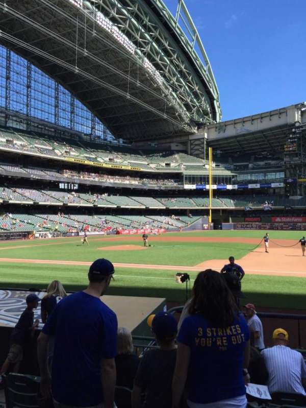 American Family Field, section: 112, row: 9, seat: 5