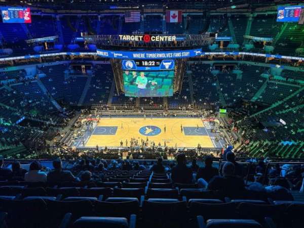 Target Center, section: 231, row: T, seat: 4