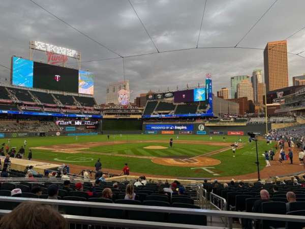 Target Field, section: 116, row: 2, seat: 3