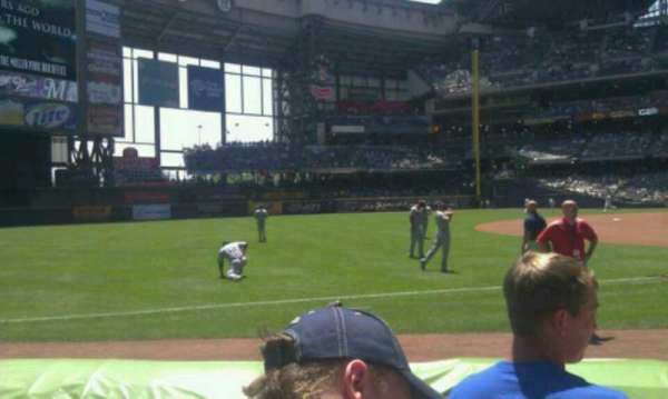 American Family Field, section: 126, row: 4, seat: 12
