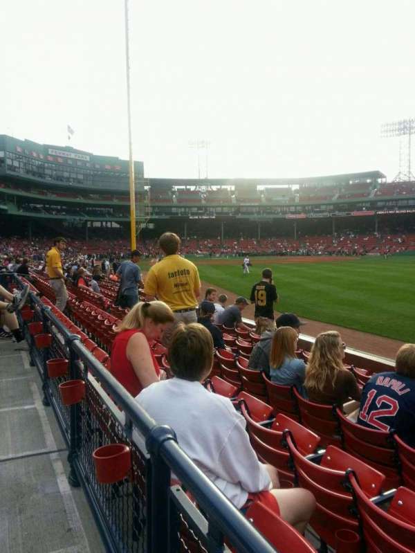 Fenway Park, section: Right Field Box 4, row: n, seat: 4