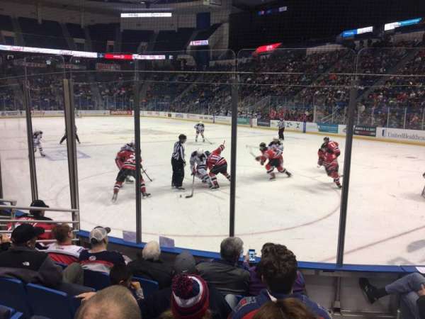 PeoplesBank Arena, section: 112, row: G, seat: 1