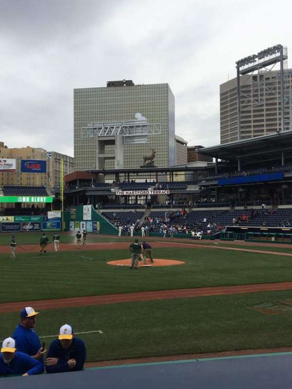 Dunkin' Park, section: 116, row: H, seat: 1
