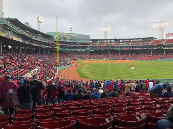 Fenway Park, section: Grandstand 2, row: 1, seat: 13