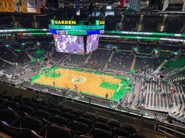 TD Garden, section: 314, row: 11, seat: 7