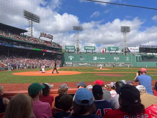 Fenway Park, section: Field Box 37, row: B, seat: 4