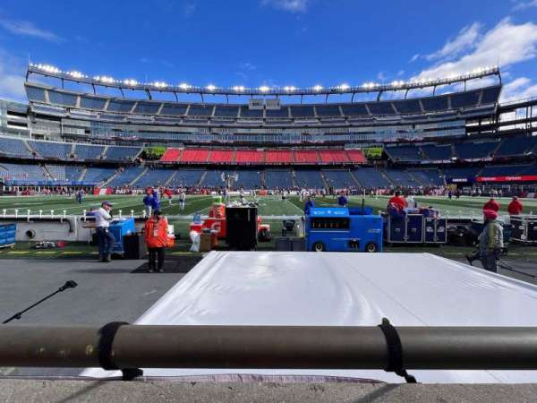 Gillette Stadium, section: 131, row: 1, seat: 20